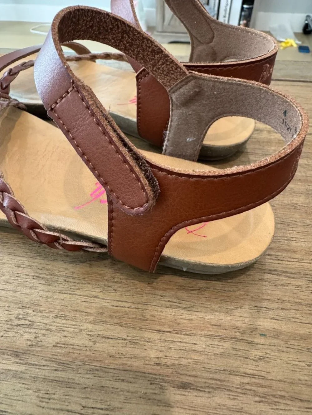 Blowfish Malibu Big Girl's Braided Sandals – Size 4